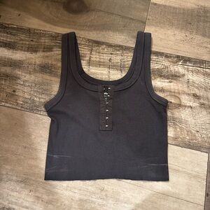 Women's Black Sleeveless Top